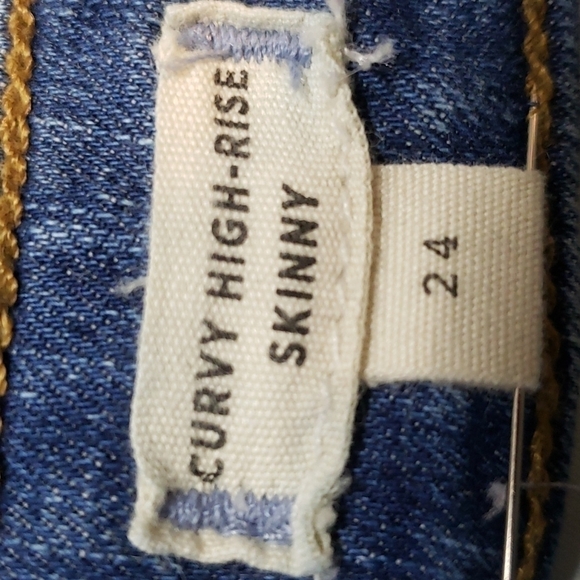 Madewell Curvy High-Rise Skinny Jeans: Drop Step-Hem,Size 24 - Picture 4 of 15